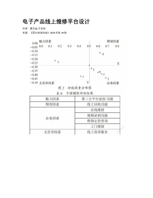 电子产品线上维修平台设计