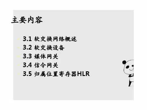 软交换网络主要设备教材