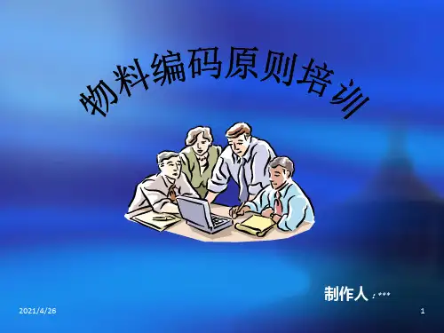 《物料编码原则教材》PPT课件