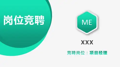 采购经理竞聘述职PPT