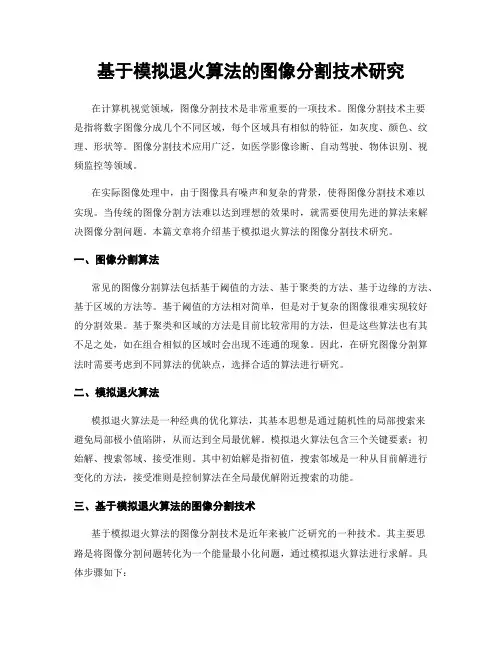 基于模拟退火算法的图像分割技术研究