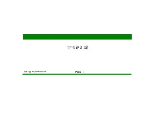 北大纵横咨询方法论汇编