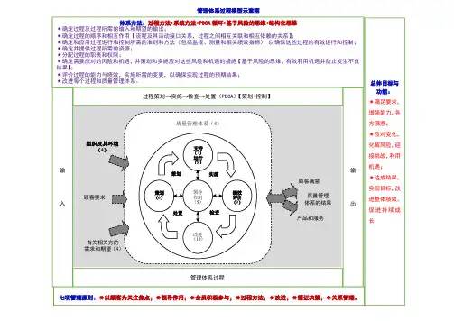 管理体系过程模型示意图