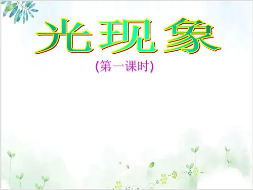 [人教版]《光现象》实用课件1