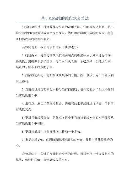 基于扫描线的线段求交算法