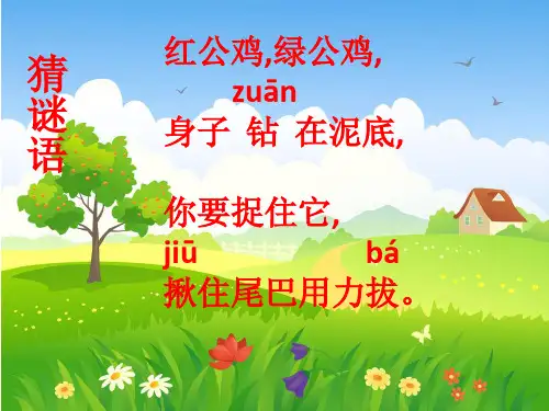 部编人教版一年级语文上册-语文园地五-和大人一起读《拔萝卜》ppt课件【省奖作品】