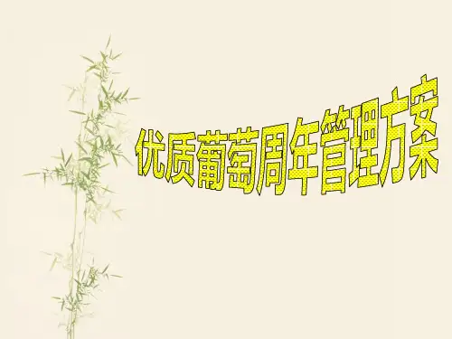 葡萄周年管理方案修改二