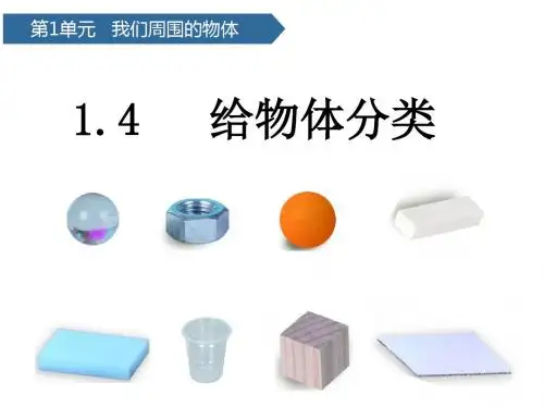 一年级下册科学课件-1-4给物体分类 教科版(共11张PPT)
