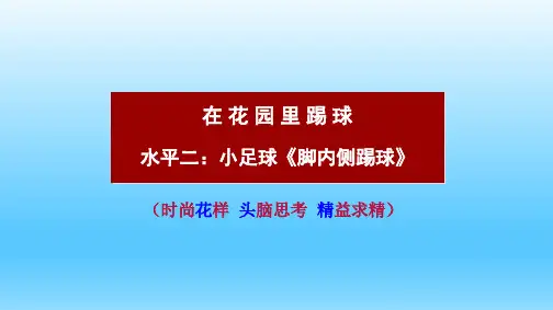 四年级体育课件-小足球脚内侧踢球全国通用共18张PPT