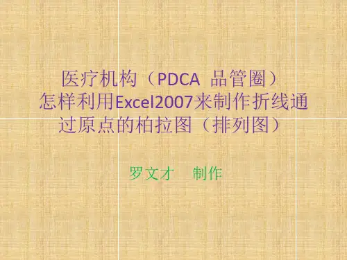 PDCA品管圈怎样利用Ecel来制作折线通过原点的柏拉图