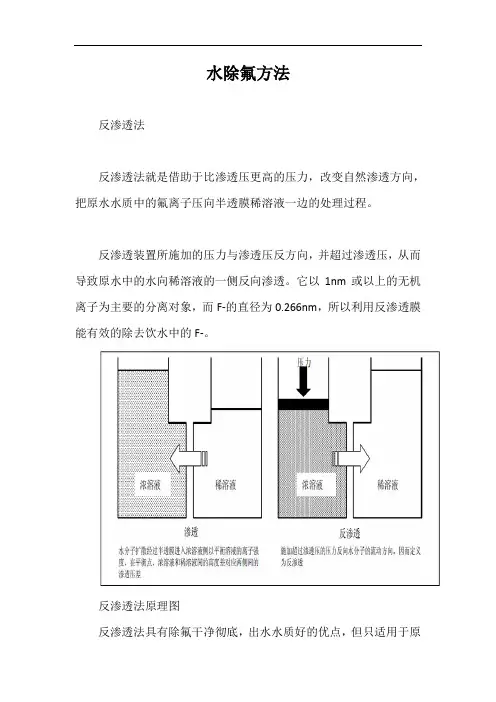 水除氟方法【最新版】