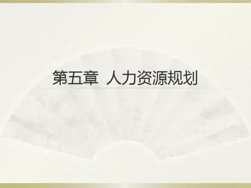 人力资源规划5