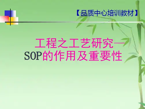 sop的制作(共18张PPT)
