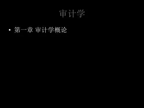 审计学-课件 -464页文档
