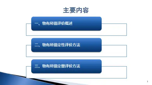 PPP项目物有所值评价报告