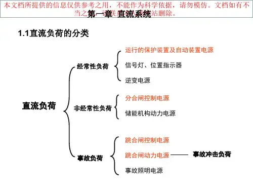变电站直流系统知识优质课件专业知识讲座