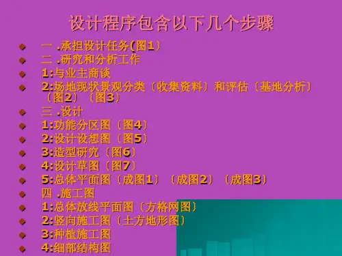 园林景观设计程序