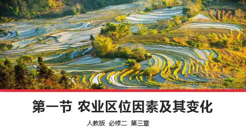 农业区位因素及其变化课件-高一地理人教版(2019)必修第二册