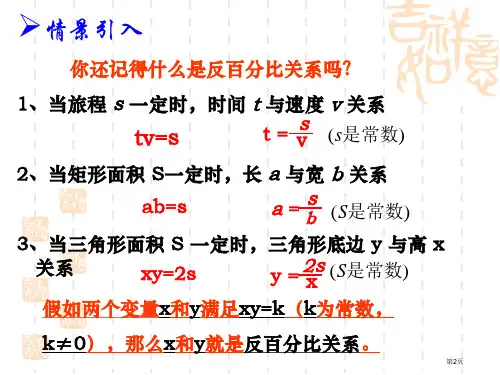 反比例函数8市公开课一等奖省优质课获奖课件