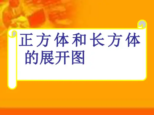 长方体和正方体的展开图2