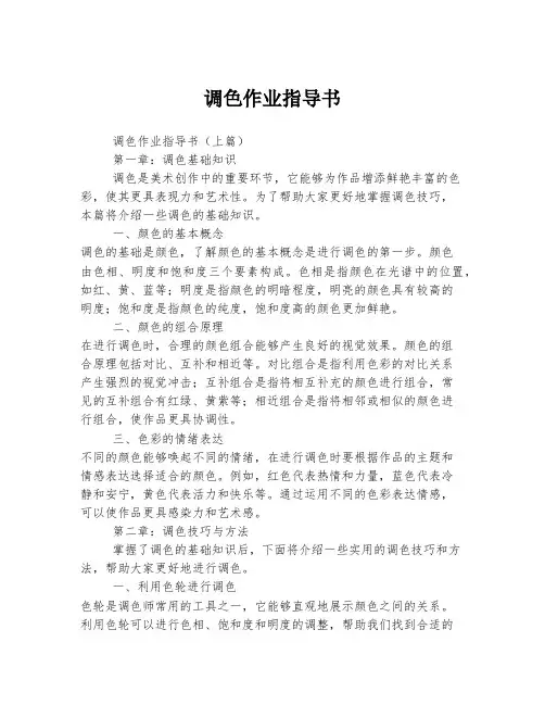 调色作业指导书