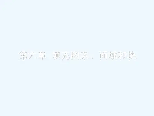 CAD基础第六章填充图案面域和块