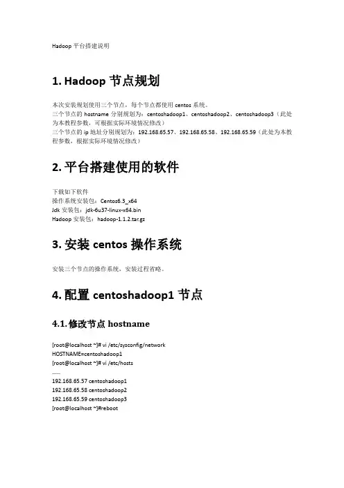 hadoop平台搭建-入门详细教程(含视频)