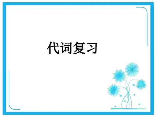 小升初英语知识点专项复习专题二_词类_代词课件.ppt