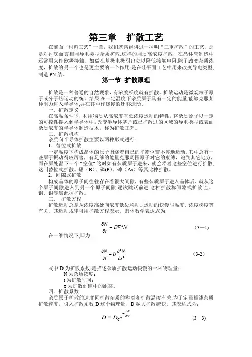 扩散工艺知识
