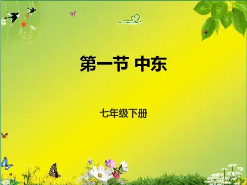 人教版地理七年级下册第一节 中东 课件(共34张PPT)