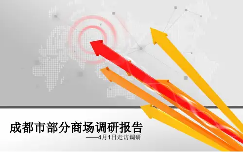 成都部分商场调研报告(40页)