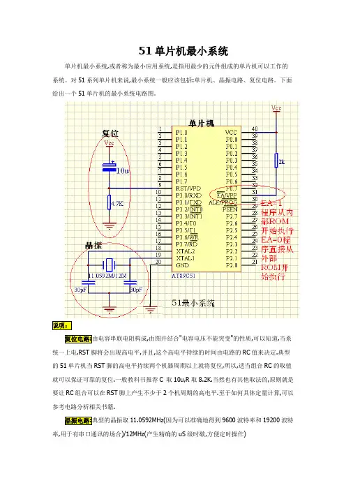 51单片机最小系统