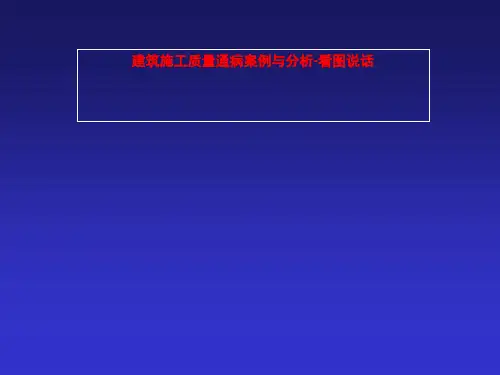 建筑施工质量通病案例与分析-看图说话