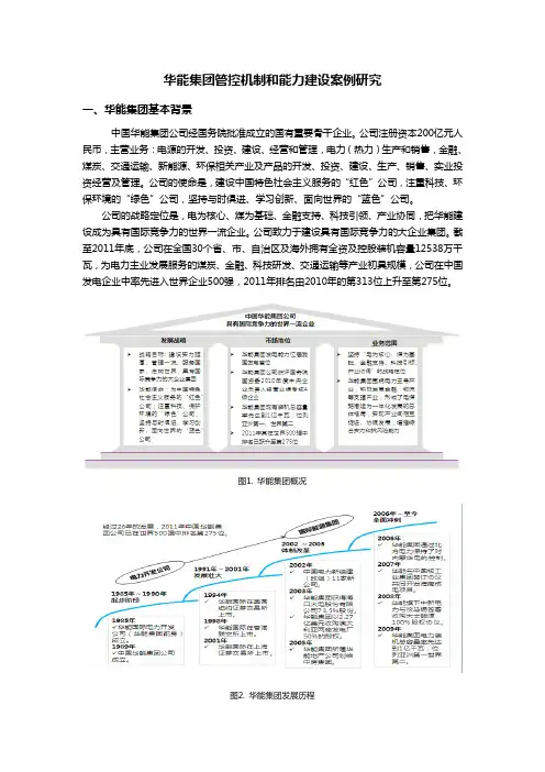 华能集团管控案例研究详解