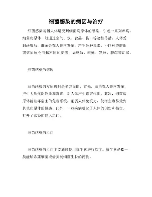 细菌感染的病因与治疗