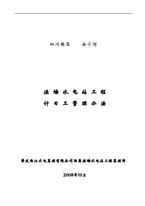 计日工管理办法
