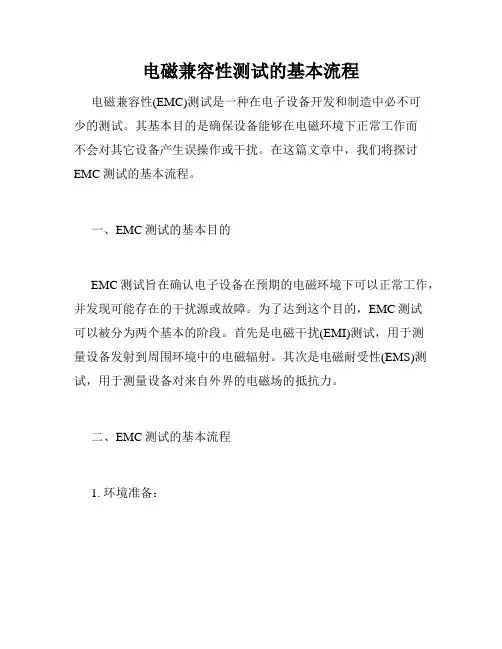 电磁兼容性测试的基本流程