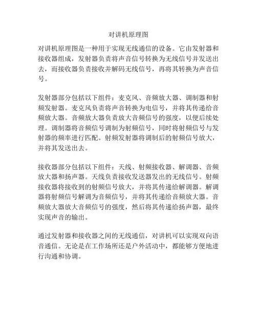 对讲机原理图