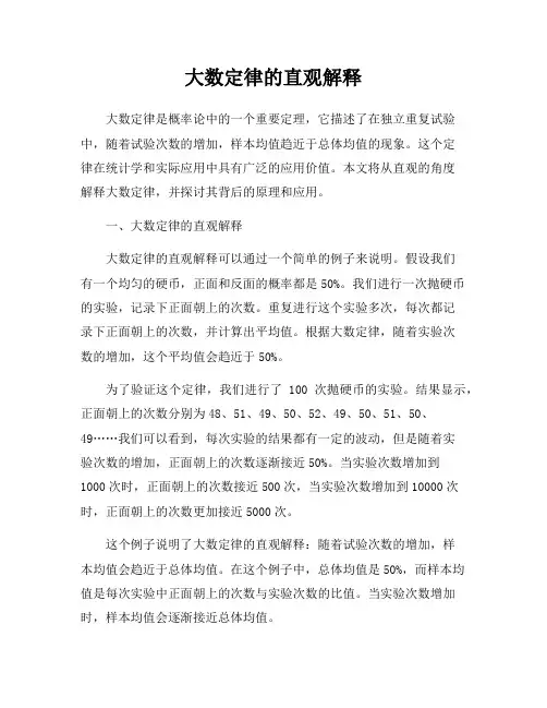 大数定律的直观解释