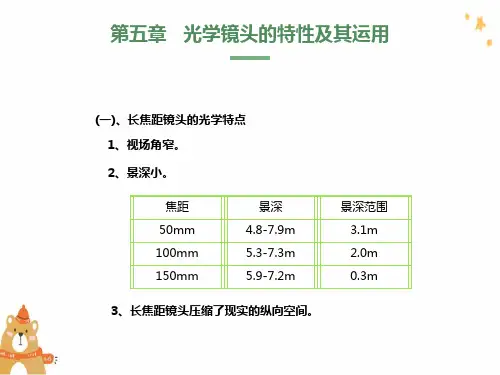光学镜头及其运用