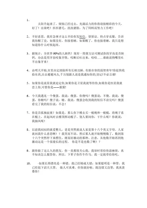 整人短信
