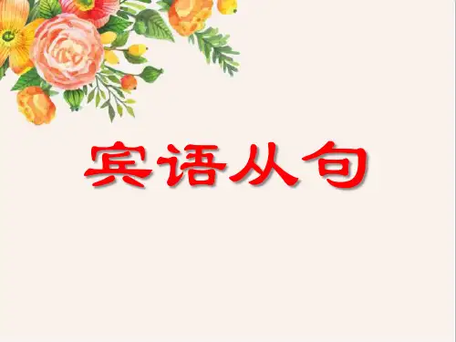 中考英语宾语从句(共21张PPT)
