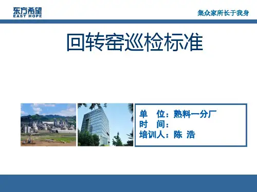 3-回转窑系统巡检标准