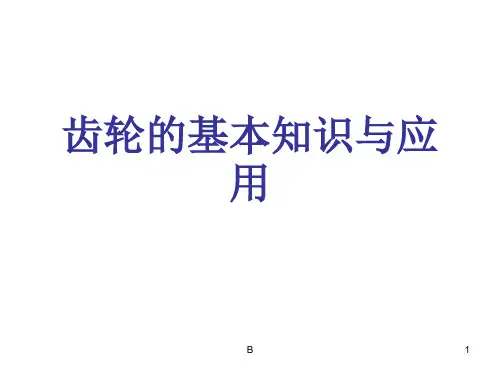 齿轮的基本知识与应用