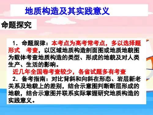 地质构造及其应用
