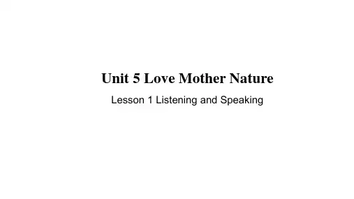 仁爱版英语七上U5 L1 Listening and Speaking参考课件