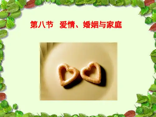 社会心理学爱情婚姻与家庭
