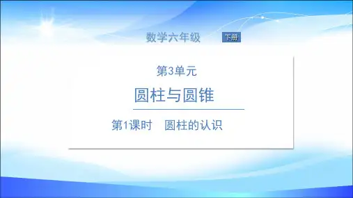 六年级下册数学课件-第1课时 圆柱的认识 人教版新课标共25张PPT)