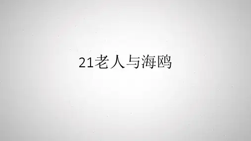 人教版六年级语文上册长江作业本21老人与海鸥答案