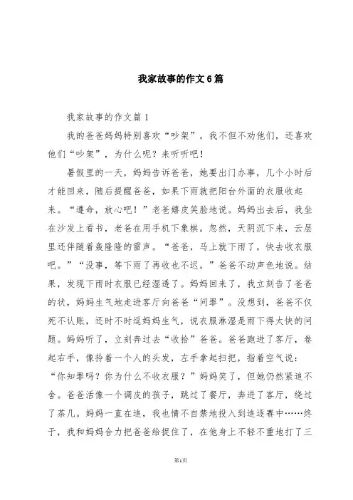 我家故事的作文6篇